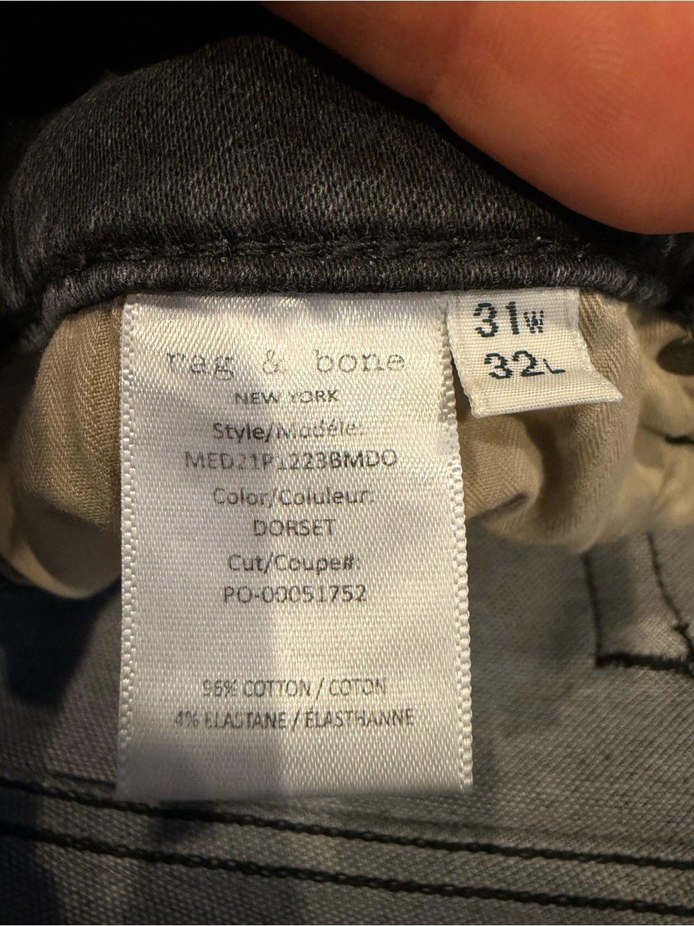 rag & bone NWOT Men's Faded Straight Jeans - Picture 7 of 10